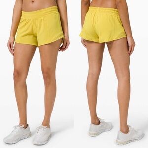 Lululemon 4” Hotty Hot Shorts - Yellow